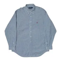 1990's RALPH LAUREN ギンガムチェック BD 長袖シャツ