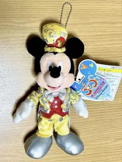 新品未使用　30周年 ミッキーマウス ぬいぐるみバッジ
