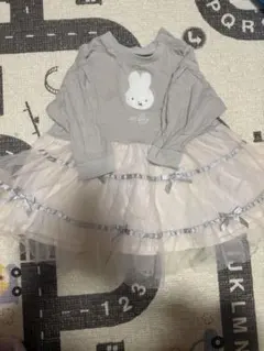 ミッフィー刺繍付きワンピース 90センチ