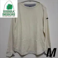 【SIERRA DESIGNS】バスクシャツ M ボーダー切替 ロンT ホワイトのサムネイル