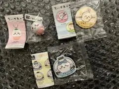 新品　ちいかわ　くら寿司　うさぎ　ビッくらポン ハチワレ　マグネット 缶バッジ