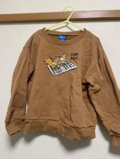 チップとデール トレーナー ブラウン 120 長袖