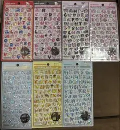 正規品 新品　サンリオ　文字　ボンボンドロップシールmoji 7種　sanrio