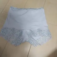 ホワイト 水色 レース 骨盤ガードル Lサイズ