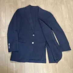UNITED ARROWS シアーサッカー ネイビー テーラードジャケット S