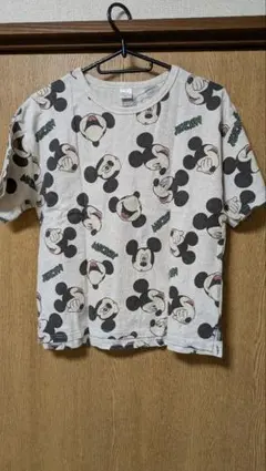 Disney ミッキーマウス 総柄 Tシャツ 160cm