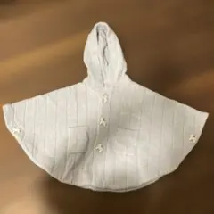 gelato pique フード付きポンチョ ライトブルー