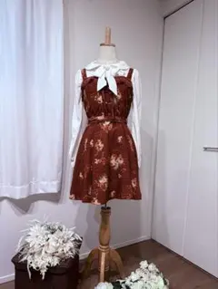 LIZLISA ボルドー ワンピース