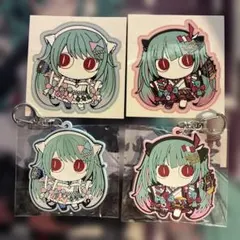 ピノキオピー アイマイナ ラバーストラップ アクリルキーホルダー ピノキオピー アイマイナ ラバーストラップ アクリルキーホルダー