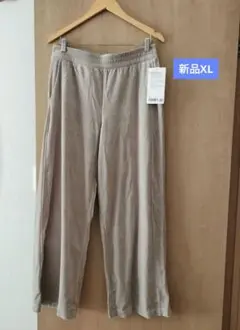 lululemon scubaコーデュロイ ベージュ ワイドパンツ