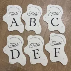 テーブルナンバー 受付カード スタンド付き 結婚式