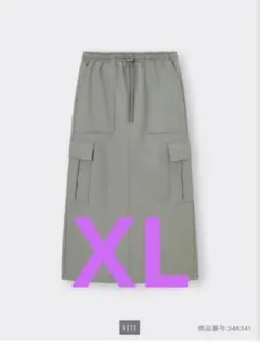 GU 裏フリースカーゴロングスカートXLのサムネイル