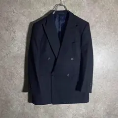 【希少】バーバリーダブルテーラードジャケット シャドーストライプ 訳ありお買得