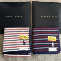 【Ralph Lauren】ラルフローレン ストライプハンカチ 2枚セット新品