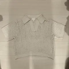 H&M ポロニット 半袖 S 新品未使用 タグ付き エイチアンドエム