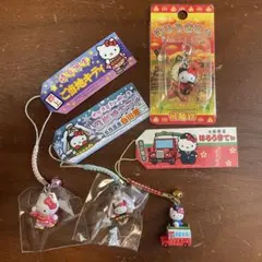 【お値下げ】ご当地キティストラップ 3点・ファスナーマスコット1点セット