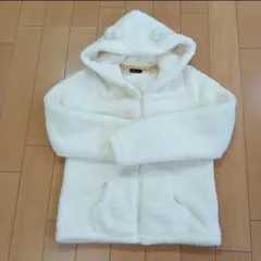 美品フード付き フリース ジャケット アウター モコモコ