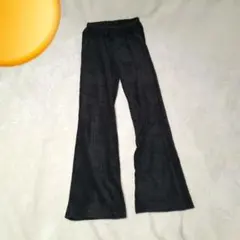黒 コーデュロイ フレアパンツ