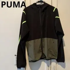 美品Puma ウィンドブレーカー ブラック/オリーブメンズM軽量かっこいい