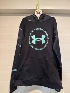 Under Armour YXL ブラック/ミント パーカー