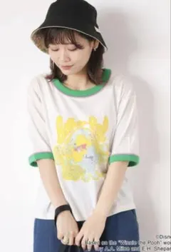 エヘカソポ くまのぷーさん リンガーTシャツのサムネイル