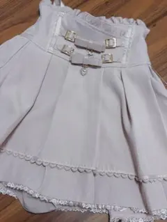 LIZLISA 2連リボンベルトスカパン ピンク