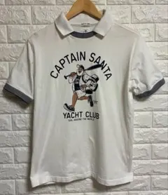 CAPTAIN SANTA ホワイト ポロシャツ　サイズMのサムネイル