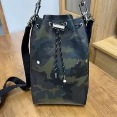 じゅんのすけ様専用）Gentil Banditブラックカモ柄2WAY巾着バッグ