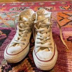 CONVERSE ホワイト ハイカットスニーカー US 3