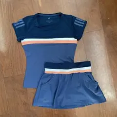adidas テニスウェアセット ネイビー