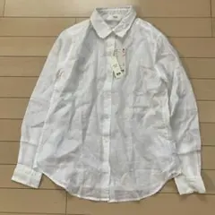 7.22 UNIQLO ユニクロ 新品未使用 プレミアムリネンシャツ ホワイトS