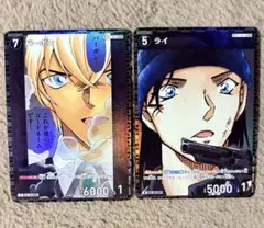 名探偵コナンカード バーボン ライ ホイル 黒ずくめデッキ