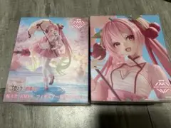 桜ミク AMP＋ フィギュア 桜ドレスver. フィギュア 2体