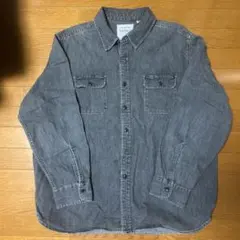Levi’s ブラックデニムシャツ XXL 黒 フェード ビッグサイズ 羽織
