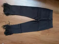 フリンジ付デニム