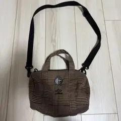UMBRO チェック柄 2WAY ミニショルダーバッグ