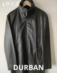 【Lサイズ】DURBAN ライナー付きラムレザーコート