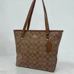 専用 ake Coach トートバッグ ロゴ金具 シグネチャー PVC 青 - メルカリ