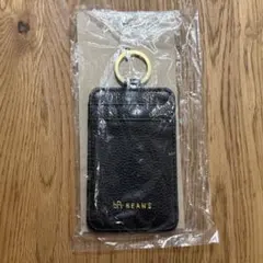 bPr BEAMS カードケース キーホルダー ブラック 本革 未使用