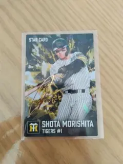 プロ野球チップス 森下翔太 阪神タイガース 金箔押しサインスターカード