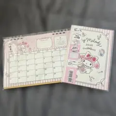 ＊最短即日発送＊ マイメロ 2026年 A6卓上カレンダー 手帳セット