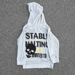 y2k 平成 ジップパーカー ドクロ archive 00s グランジ ラメ