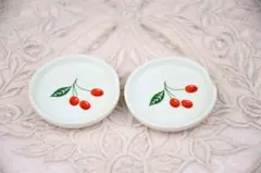 マニーチェリー　陶器スプーンレスト 2点セット箸置き 日本製 新品