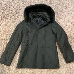 フードつきキルティングジャケット　 C.D.S BASIC 黒　レディースM