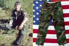 希少 米軍実物 デッド 1986” BDUパンツ ウッドランド コットン 113