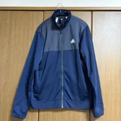 adidas ネイビー グレー ジャージ 上下セット