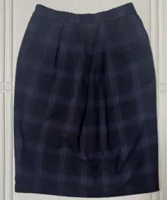 チェック柄膝丈スカート✳︎ chocol raffine robe