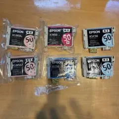 EPSON純正インクカートリッジ 50 まとめ売り エプソン（EPSON） 純正インク IC6CL50 6色セット 目印:風船 真空