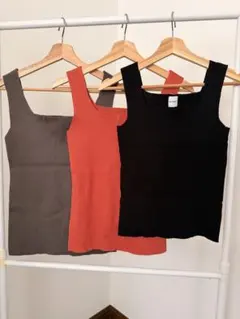 【3点セット】リブニットタンクトップ