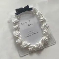 No.142 ホイップデコ　リボン　ベルベット　トレカケース　オーダー可　B8